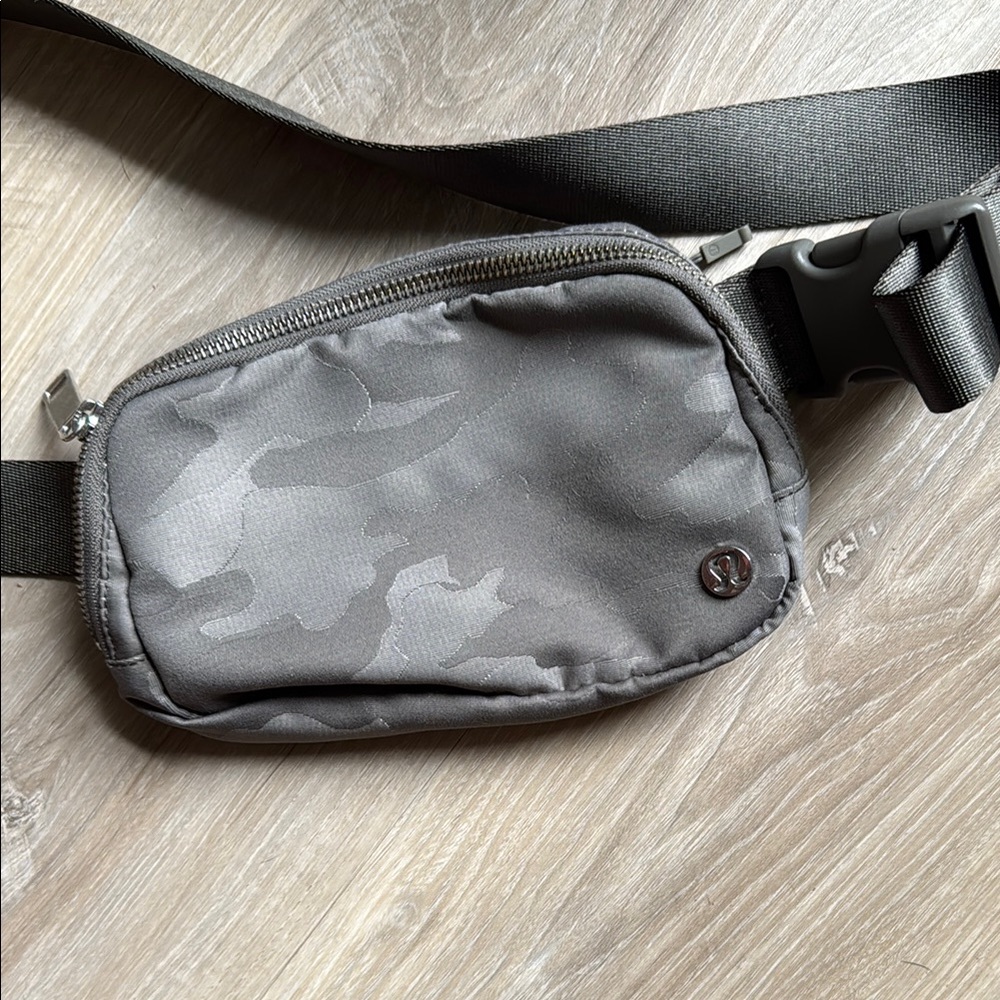 Gray Camouflage Lululemon Belt Bag